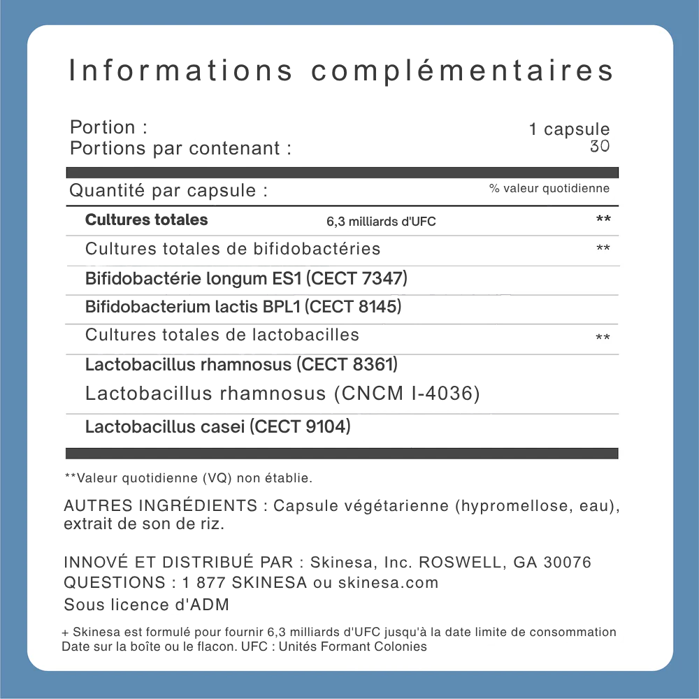 Skinéa - Probiotique Peau